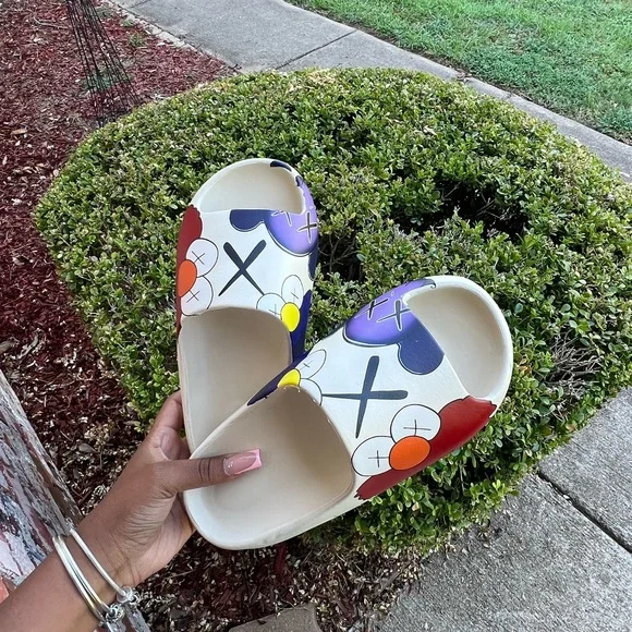 Kaws Yeezy Sandals Elmo Elmo Hypebeast Slides